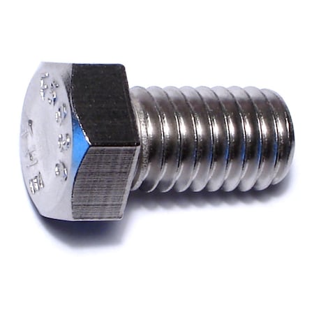 Midwest Fastener 18-8, 7/16"-14 Hex Head Cap Screw, Plain Stainless Steel, 3/4 in L, 50 PK 52576